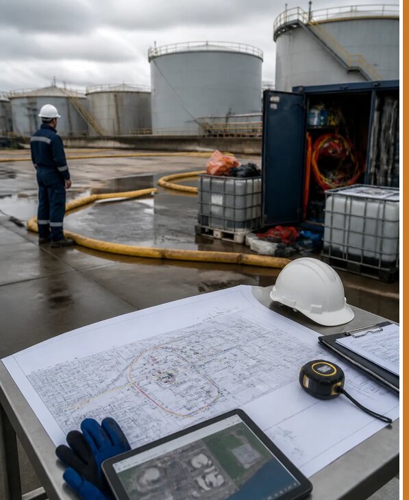 Разработка плана ликвидации разливов нефти в Людинове